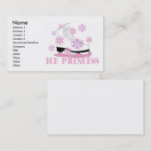 Carte De Visite Princesse de Glace Rose (Devant / Derrière)