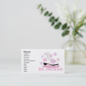 Carte De Visite Princesse de Glace Rose (Debout devant)