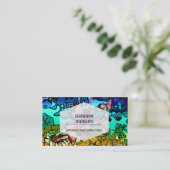 Carte De Visite Princesse féerique Flying avec des papillons (Debout devant)