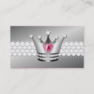 Carte De Visite Princesse TTT-Parfaite Faux Silver
