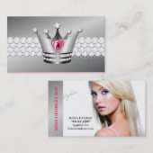 Carte De Visite Princesse TTT-Parfaite Faux Silver (Devant / Derrière)