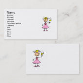 Carte De Visite Princesse With Wand (Devant / Derrière)
