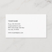 Carte de visite principal (Dos)