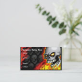 Carte de visite principal de crâne personnalisable (Debout devant)