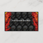 Carte de visite principal de crâne personnalisable (Dos)