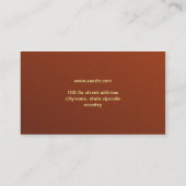 carte de visite principal de maison (Dos)