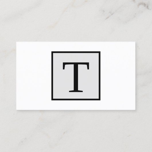 Carte de visite principal de pensée professionnell (Dos)