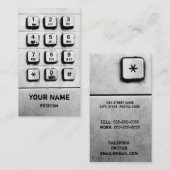 carte de visite principal de protection (Devant / Derrière)