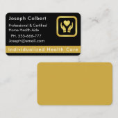 Carte de visite principal des soins à domicile (Devant / Derrière)