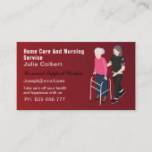 Carte de visite principal des soins de santé à dom (Devant)