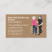 Carte de visite principal des soins de santé à dom (Devant)