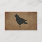 Carte de visite principal du corbeau (Dos)