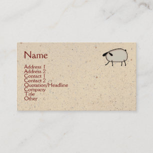 Carte de visite principal du mouton