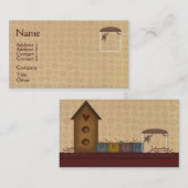 Carte de visite principal du plateau du pays (Devant / Derrière)