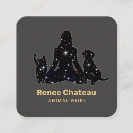 Carte de visite principal du Reiki animal (Devant)