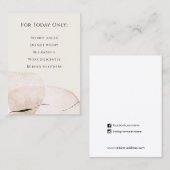 Carte De Visite Principes de Reiki, préceptes (Devant / Derrière)