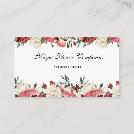 Carte De Visite Printemps (Dos)