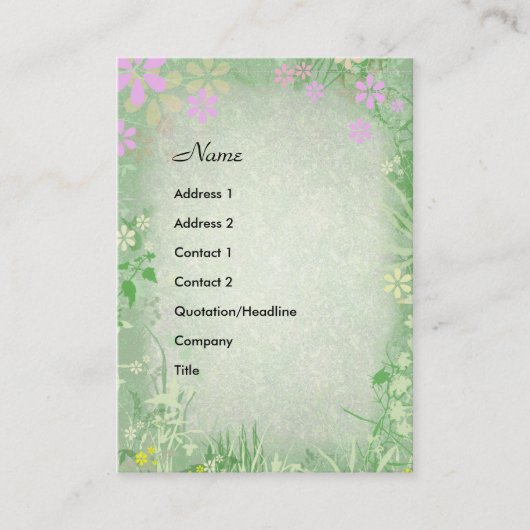 Carte De Visite Printemps (Devant)