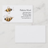 Carte De Visite Printemps · Abeilles (Devant / Derrière)