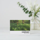 Carte De Visite Printemps dans les bois (Debout devant)