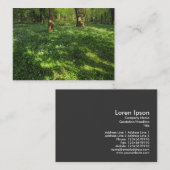 Carte De Visite Printemps dans les bois (Devant / Derrière)