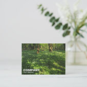 Carte De Visite Printemps dans les bois (Debout devant)