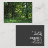 Carte De Visite Printemps dans les bois 01 (Devant / Derrière)