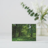Carte De Visite Printemps dans les bois 01 (Debout devant)