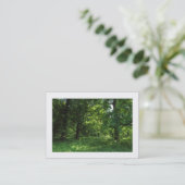 Carte De Visite Printemps dans les bois 01 (frontière) (Debout devant)