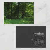 Carte De Visite Printemps dans les bois 02 (Devant / Derrière)