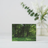 Carte De Visite Printemps dans les bois 02 (Debout devant)