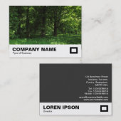 Carte De Visite Printemps dans les bois 02 (Devant / Derrière)