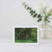 Carte De Visite Printemps dans les bois 02 (frontière) (Debout devant)