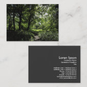 Carte De Visite Printemps dans les bois 03 (Devant / Derrière)