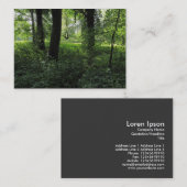 Carte De Visite Printemps dans les bois 04 (Devant / Derrière)