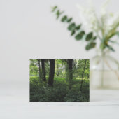 Carte De Visite Printemps dans les bois 04 (Debout devant)