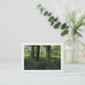 Carte De Visite Printemps dans les bois 04 (frontière) (Debout devant)