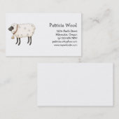 Carte De Visite Printemps · Moutons (Devant / Derrière)
