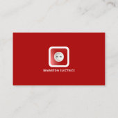 Carte De Visite Prise d'alimentation à deux broches, électricien (Dos)