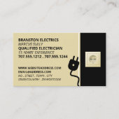 Carte De Visite Prise d'alimentation à deux broches et prise, élec (Devant)