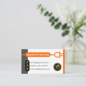 Carte De Visite Prise de courant créative électricien de ligne de  (Debout devant)