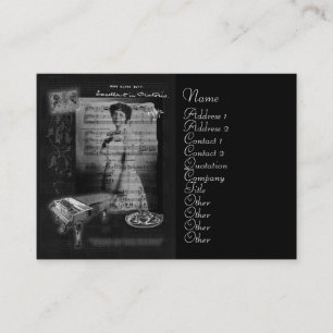 Carte De Visite Prise du thé avec le bout de Clara