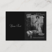 Carte De Visite Prise du thé avec le bout de Clara (Dos)