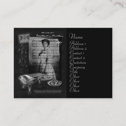 Carte De Visite Prise du thé avec le bout de Clara (Devant)