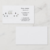 Carte De Visite Prise électrique du R-U (Devant / Derrière)