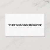 Carte De Visite Prise électrique | Électricien (Dos)