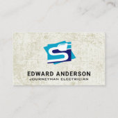 Carte De Visite Prise électrique | Électricien (Devant)