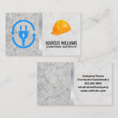 Carte De Visite Prise électrique | Hardhat (Devant / Derrière)