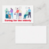 Carte De Visite Prise en charge des personnes âgées (Devant / Derrière)