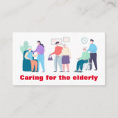 Carte De Visite Prise en charge des personnes âgées (Devant)